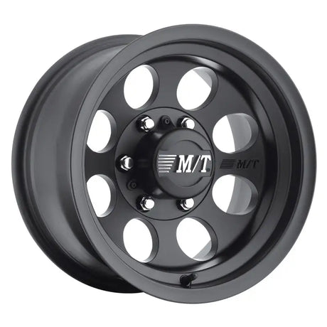 Black off-road wheel from Mickey Thompson Classic III series on a 17x9 rim