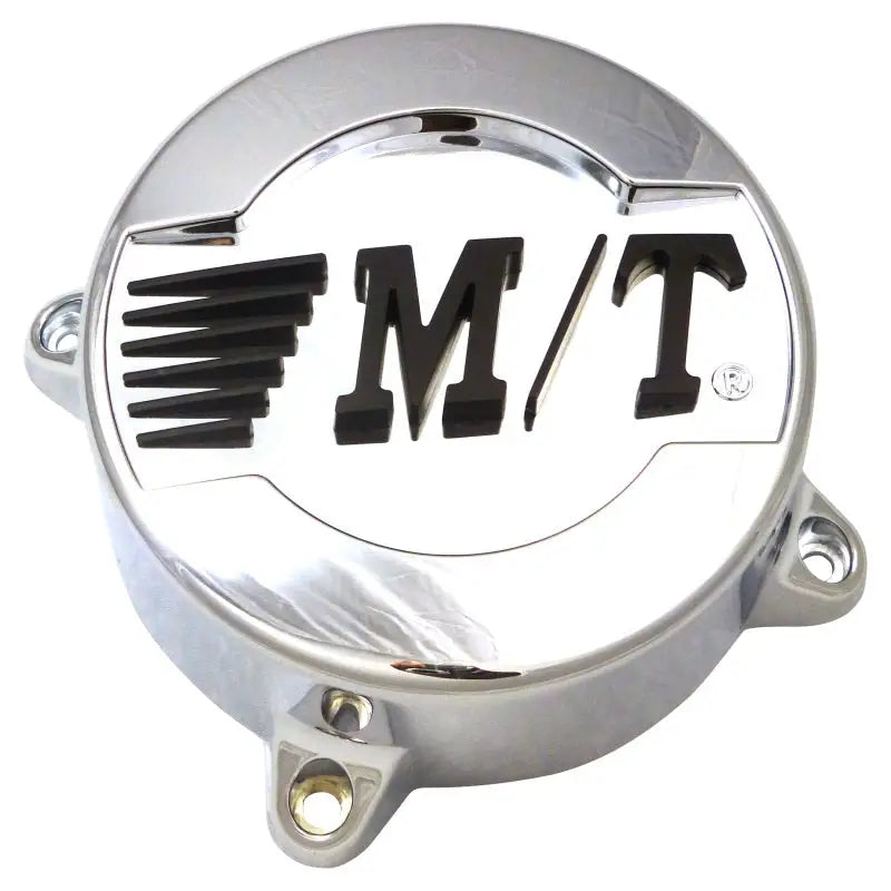 Chrome engine cover on Mickey Thompson Classic III Center Cap 6x5.5 for stylish rides