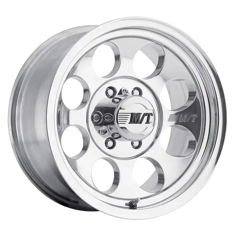 Mickey Thompson Classic III Wheel - polished finish, deeply embossed logo, sleek outer lip, 16x8 size, 8x6.5 bolt pattern, model 90000001774.