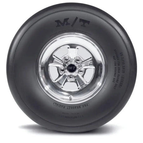 Mickey Thompson drag racing tire with chrome rim for truck parts & accessories