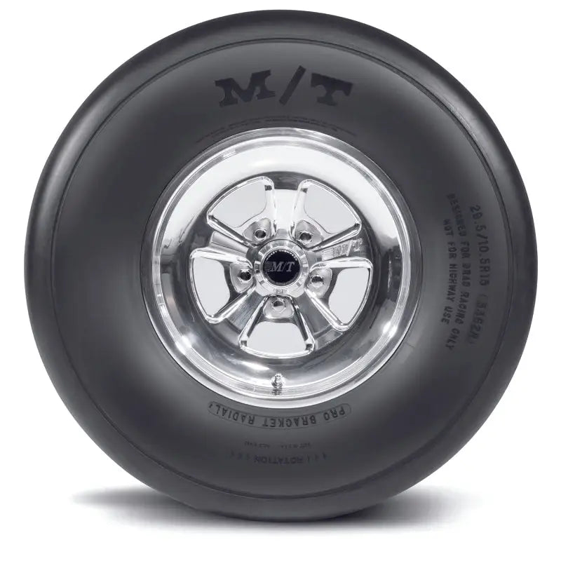 Mickey Thompson drag racing tire with chrome rim for truck parts & accessories