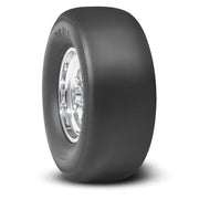 Black Mickey Thompson drag racing tire with chrome rim for truck parts & accessories