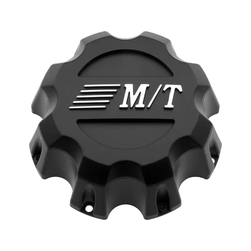 Mickey Thompson Sidebiter II Center Cap - Bolt On Pop-Top 5X4.5/5.0 90000019900, black with M/T logo.