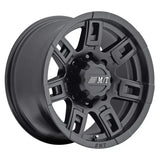 Black alloy wheel from Mickey Thompson Sidebiter II Wheel series - rugged look