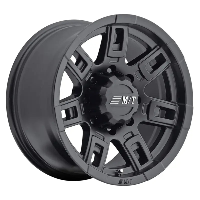 Black alloy wheel from Mickey Thompson Sidebiter II Wheel 22x10 for off-road trucks