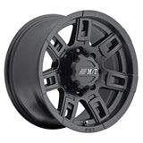 Black alloy wheel from Mickey Thompson Sidebiter II Wheel 22x10 for off-road trucks