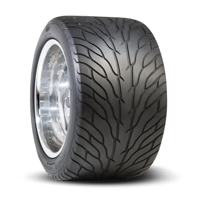 Mickey Thompson Sportsman S/R Tire 31X18.00R15LT with flamed tread pattern for hot rods, muscle cars, and street rods.