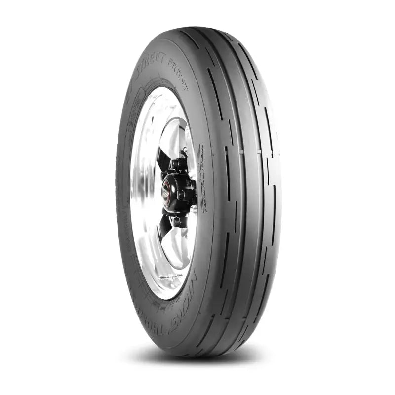 Racing tire with chrome rim for Mickey Thompson ET Street Front Tire 27X6.00R15LT