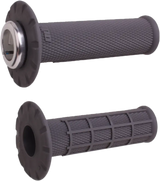Micro X Lock On Grips Half Waffle Graphite/Silver - ODI