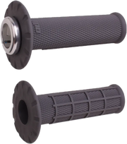 Micro X Lock On Grips Half Waffle Graphite/Silver - ODI