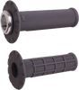 Micro X Lock On Grips Half Waffle Graphite/Silver - ODI