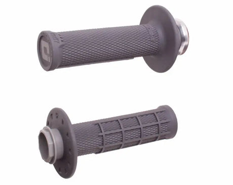 Micro X Lock On Grips Half Waffle Grey/Black (Soft) - ODI