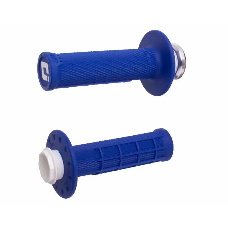 Micro X Lock On Grips Half Waffle Blue/Silver - ODI