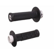 Micro X Lock On Grips Half Waffle Black/Silver - ODI