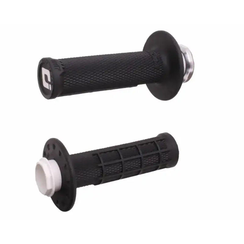 Micro X Lock On Grips Half Waffle Black/Silver - ODI