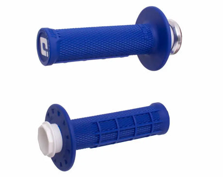 Micro X Lock On Grips Half Waffle Blue/Silver - ODI