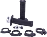 Micro X Lock On Grips Half Waffle Black/Silver - ODI