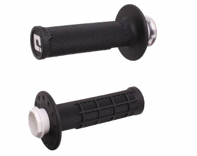 Micro X Lock On Grips Half Waffle Black/Silver - ODI