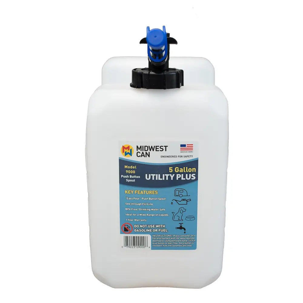 Midwest CAN BPA Free: Fresh Water Safe Liquid Storage Container 9000 - Gallon Utility Jug