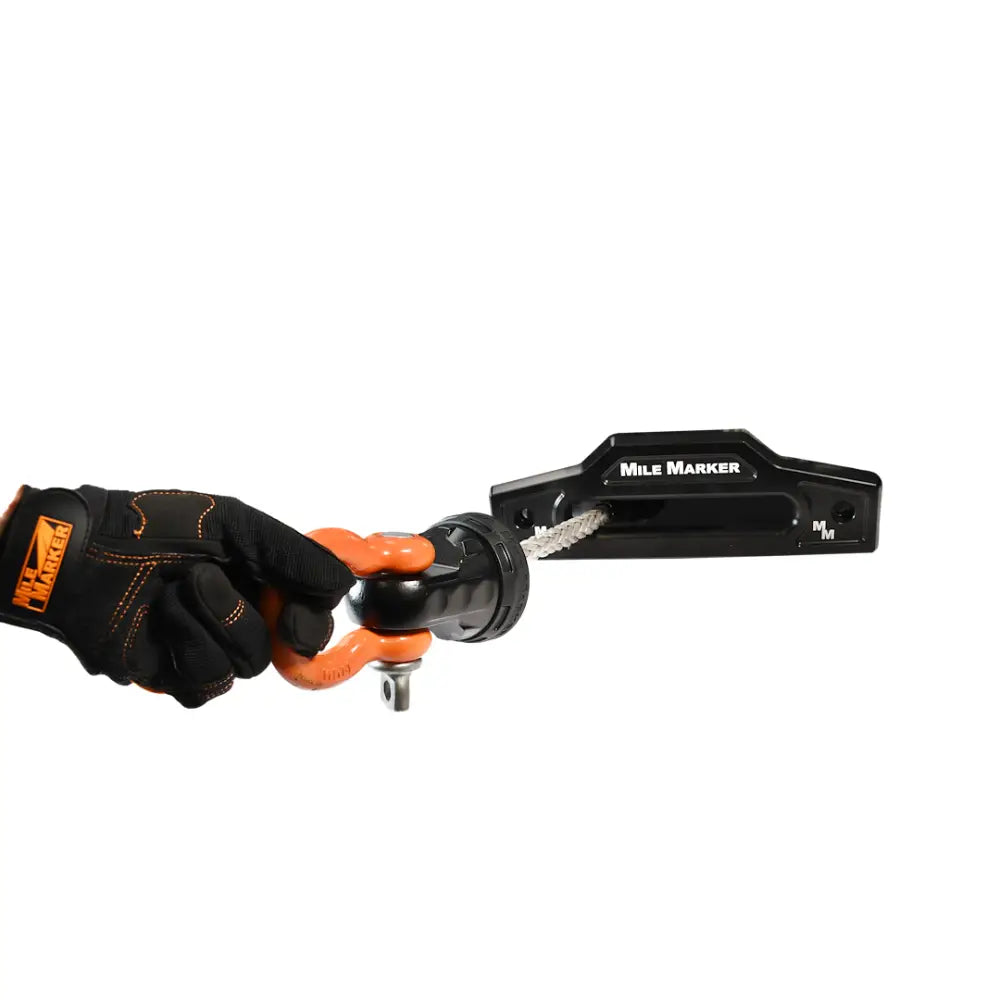 Milemarker Replaces Conventional Winch Hook Winch Cable Shackle Mount 60-12100-CB - Aluminum Shakle Cover