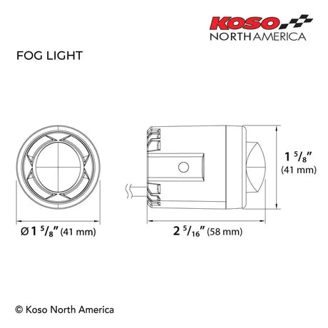 Mini Led Fog Light Black Each - RV and Auto Parts