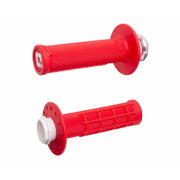 Micro X Lock On Grips Half Waffle Red/Silver - ODI