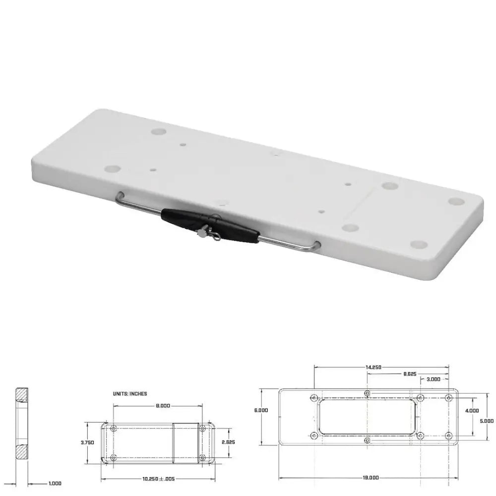 Minn Kota Designed For Use In Saltwater Trolling Motor Mount 1854019 - Small Quick Release Bracket Riptide SF