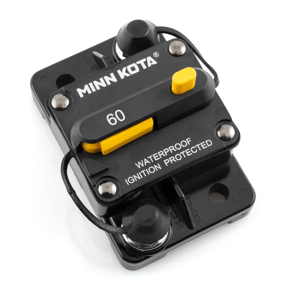 Minn Kota Push-To-Trip Button Trolling Motor Circuit Breaker 1865115 - MKR-27 60A Waterpr