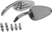 HARDDRIVE Mirrors Chrome Tapered Chrome for Powersports