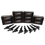 Mishimoto eight cylinder ignition coil set with boxes for Ford F150 01-10 pickup truck