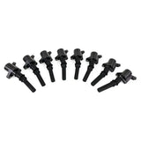 Eight black cylinder ignition coil set for Ford F150 eight cylinder ignition system
