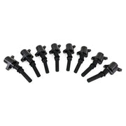 Eight black cylinder ignition coil set for Ford F150 eight cylinder ignition system