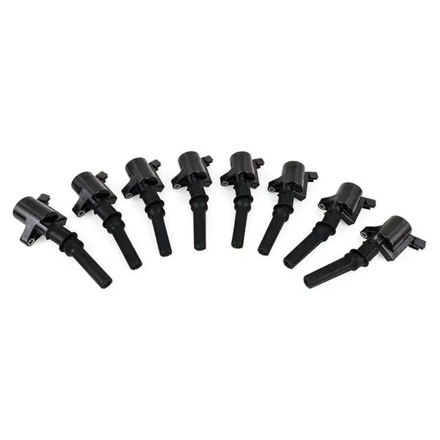 Eight black cylinder ignition coil set for Ford F150 eight cylinder ignition system