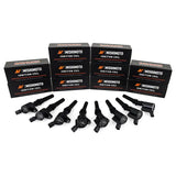 Mishimoto cylinder ignition coil set for Ford F250 01-10 with coils and boxes