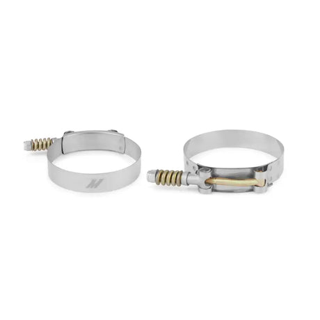 Two metal hose clamps from the Ford F-250 Super Duty boot kit for 6.0L Powerstroke