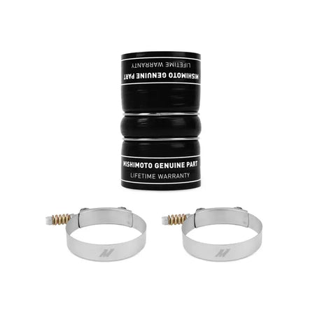 Black silicone super duty coupler with hose clamps for Ford F-250 Super Cold Side Boot Kit