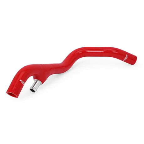 Red silicone coolant hose for Powerstroke lower overflow in Mishimoto F-250/F-350 kit