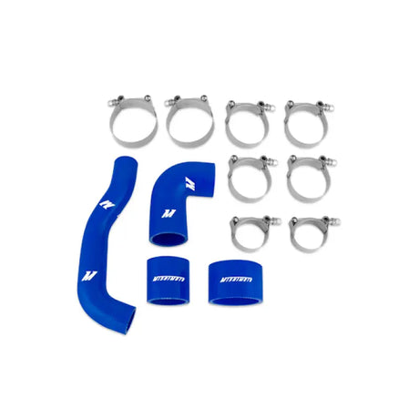 JDM blue silicone hose kit with metal clamps for Subaru WRX STI intercooler upgrade