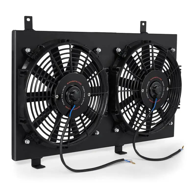Dual electric cooling fans with mounting bracket for Mazda RX8 aluminum fan shroud