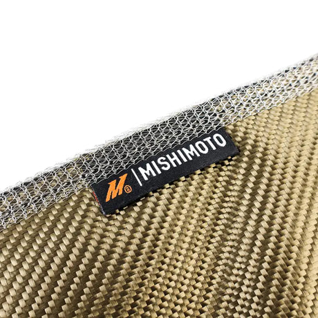 Mishimoto woven heat shield for Dodge Ram turbo blanket in engine bay