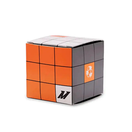 Cube-shaped box with orange and gray squares representing Mishimoto 05-14 TRZ 450 performance thermostat 84C 183F