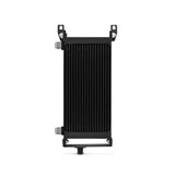 Black rectangular oil cooler.
