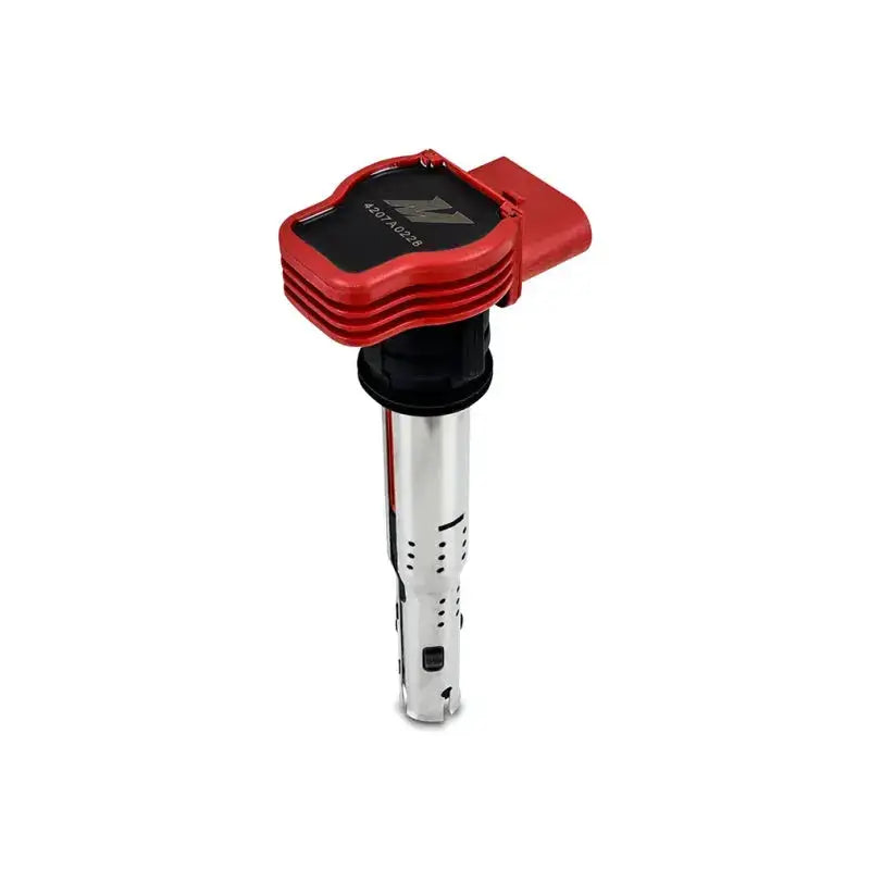 Red and silver Mishimoto Audi ignition coil for VW/Audi ignition coil upgrade