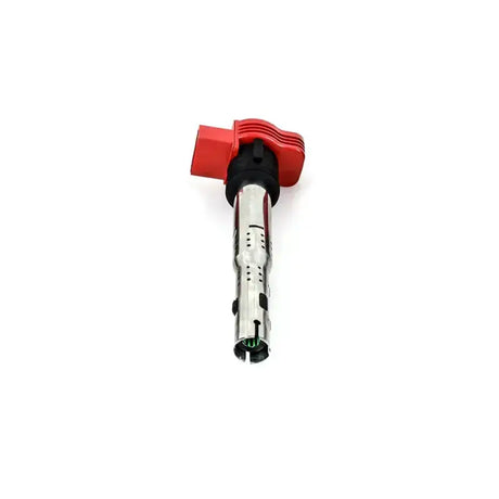 Red and silver ignition coil for Audi, Mishimoto 06-08 VW/Audi ignition coil