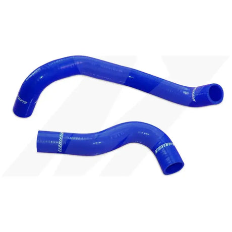 Blue silicone hoses from Mishimoto Nissan 350Z silicone hose kit, perfect for upgrades