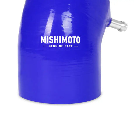 Blue silicone induction hose with metal fitting from Mishimoto Honda Civic induction hose kit