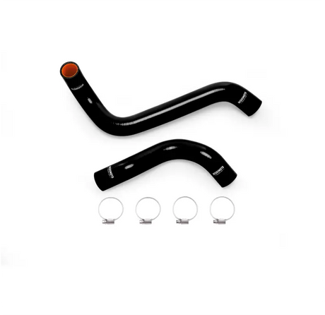 Black silicone hose kit with clamps for Toyota Tundra V8 engine upgrade