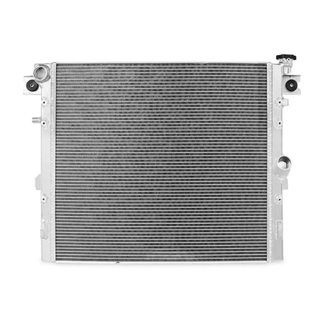 Mishimoto Jeep Wrangler JK Performance Aluminum Radiator V2 in shiny silver color