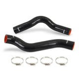 Black silicone coolant hoses with clamps from Mishimoto Dodge Viper silicone hose kit