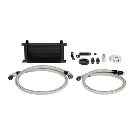 Mishimoto 08-14 Subaru WRX oil cooler kit in black for better engine cooling